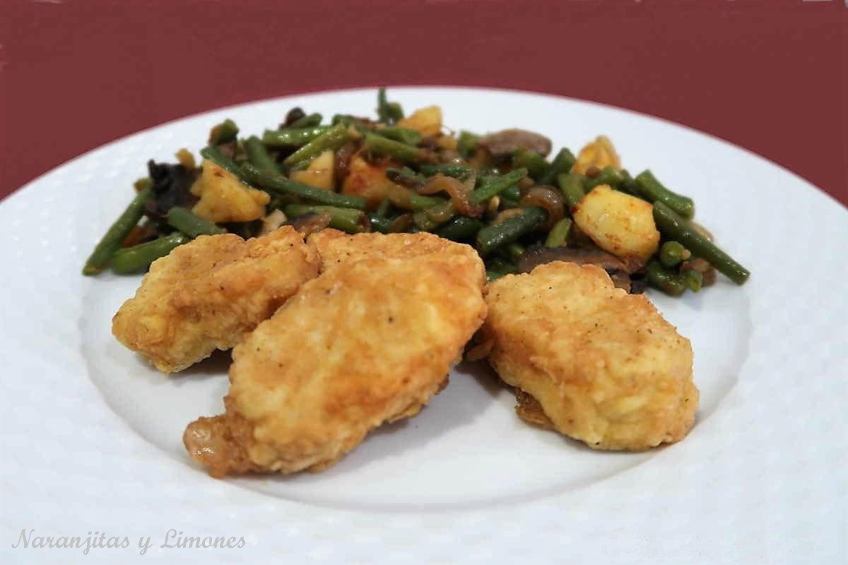 Delicias de merluza con gambas